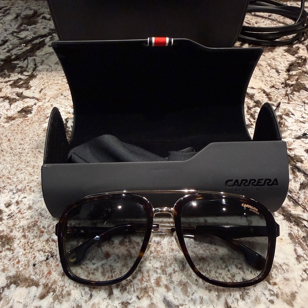 Carrera 133/S 2IK9K Aviator Sunglasses 57-19-140 Havana Gold w/ Case